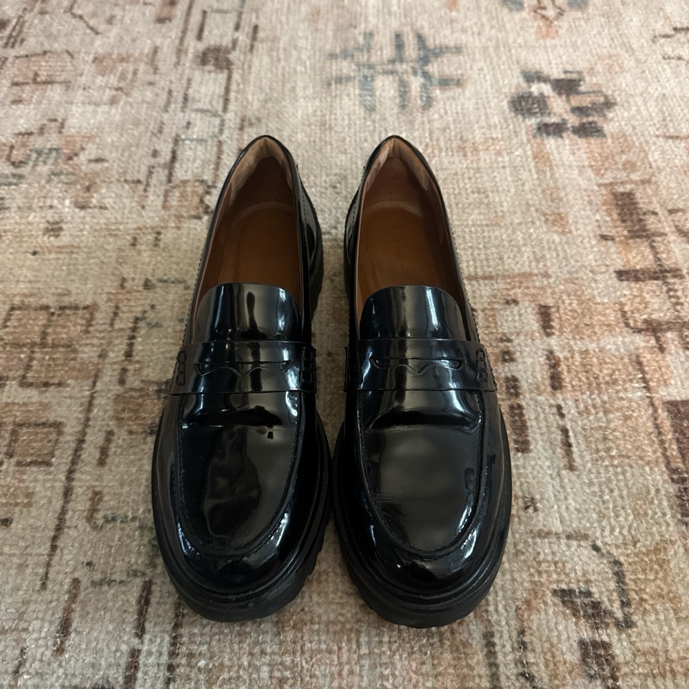 Reformation Classic Black Loafers size 8.5